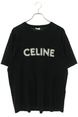 2023年最新】celine セリーヌ スタッズ ロゴ tシャツ 黒の人気アイテム