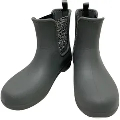 【美品】クロックス (22) レインブーツ サイドゴアブーツ ショートブーツ 希少デザイン