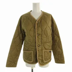 ラベンハム LAVENHAM ノーカラージャケット キルティング 38 L ベージュ /EEのサムネイル