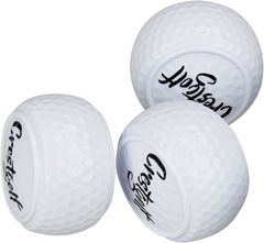ユアクト パター練習用ボール ゴルフ練習器具 スコアアップ フェース管理 ゴルフボール 3個入( 白)