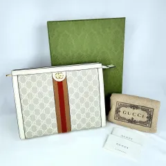 着用回数 1 本物の刺身/デパート商品 GUCCI(グッチ) GG オフィディア クラッチ