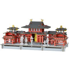 hacomo 京都 平等院鳳凰堂 玩具 おもちゃ 組立式 工作 ダンボール クラフト 小学生 春休み GW 夏休み 冬休み 宿題 工作キット インテリア PUSUPUSU プスプス