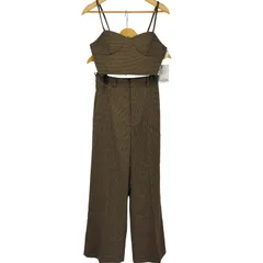 ラウンジドレス Loungedress ヘリンボンワイドパンツ ビスチェ セットアップ レディース  Mのサムネイル
