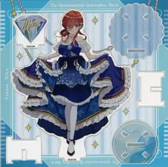 【中古】アクリルスタンド・アクリルパネル 中野三玖(カラードレス絵柄) アクリルスタンド 「五等分の花嫁」 アニメイト限定