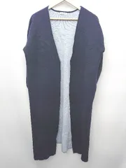 ◇ ⊇ natural couture ナチュラルクチュール 長袖 コート カーディガン サイズF ネイビー レディース P  【1409090018251】