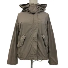 アルアバイル allureville マウンテンパーカー ジャケット ショート丈 フード 無地 長袖 2 ベージュ グレーのサムネイル