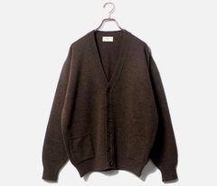 【新品】HERILL（ヘリル）Blacksheep Cardigan 22-080-HL-8160-3 NATURAL BROWN / size 1