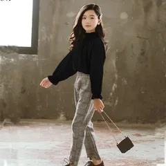 フォーマル セットアップ ガールズ 入学式 スーツ 女の子 2点セット 子供服 学院風 キッズ ブラウス パンツセット 制服 春 入学式 結婚式 発表会 カジュアル