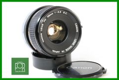 【同梱歓迎】【動作保証・点検済】良品■キヤノン Canon FD 35mm F3.5 S.C.■前後キャップ付き■12630
