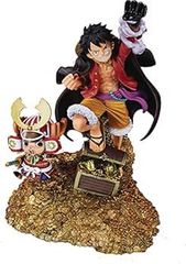 [중고]BANDAI SPIRITS 피규어츠 ZERO ONE PIECE 원숭이·D·루피 -WT100 기념 오다 에이이치로 신작 대해적 백경- 약 190mm ABS&PVC제 도장 완료