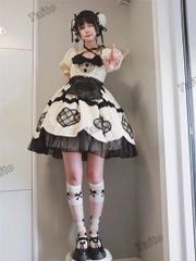 LT-41 豪華姫系 lolita 可愛 レトロ風 オリジナル 洋服 ロリータ ワンピース 美しい刺繍