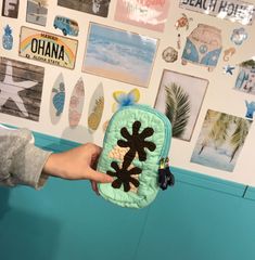＜正規品＞ツインポーチ♡ガーデニア♡ペールグリーン♡ハワイアンキルト♡スマホ