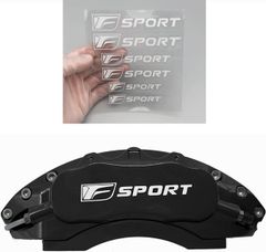 【特売】Bokos レクサス ブレーキキャリパー ステッカー ブレーキキャリパーカバー ステッカー 耐熱性 汎用 (F ホワイト)