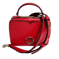 kate spade ケイトスペード 2way ハンドバッグ 赤 ショルダーバッグ PXRUB036 手持ち鞄 肩掛け 斜め掛け ロゴ レザー