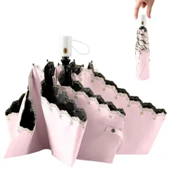 【即日発送】コンパクト 耐風撥水 6本骨 紫外線カット レディース 星柄刺繍 晴雨兼用 女性 折り畳み傘 遮光遮熱 大きい 自動開閉 母の日プレゼント uvカット 日傘 250g 軽量 丈夫 折りたたみ傘