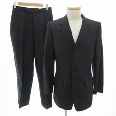 ポールスミス PAUL SMITH LONDON シングルスーツ セットアップ タスマニアウール 4B センターベント 背抜き M ダークグレー /HD 1018 ■GY09
