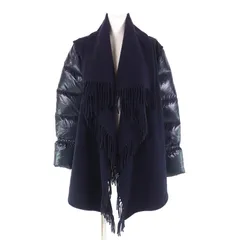 MONCLER モンクレール MANTELLA ウール × ダウン ポンチョ MONCLER - 極美品☆MONCLER モンクレール MANTELLA ウール100