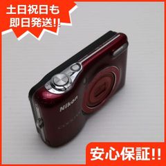 美品 COOLPIX L30 レッド 即日発送 デジカメ ニコン 本体 土日祝発送OK 04000