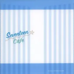 【中古】収納・携帯用アイテム SEVENTEEN(ホワイト/ブルー) チケットケース 「SEVENTEEN CAFE 2023 ～BEACH VACATION～」 事前予約者限定カフェご利用特典