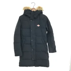 美品　DANTON ロングフーデットコート　ネイビー Mサイズ クリーニング済 DANTON(ダントン)ロングダウンコート〜ネイビー34 クリーニング
