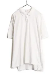 【お得なクーポン配布中!】 90s 初期 銀タグ ナイキ 半袖 ポロシャツ メンズ L 程/ 90年代 オールド NIKE スウッシュ 半袖シャツ ワンポイント コットン 薄手 ホワイト