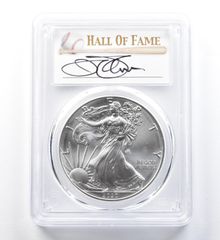 2020年 (S) アメリカン シルバー イーグル ジム・パーマー発行 FDOI MS70 PCGS 