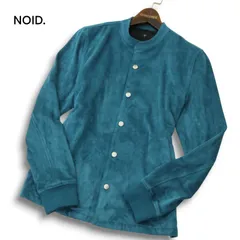 【美品】NOID. ノーアイディー 秋冬 フェイク スウェード★ バンドカラー ブルゾン ジャケット Sz.1 メンズ