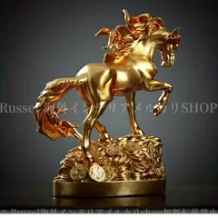 置物 オブジェ ディスプレイ 馬 ホース 金運 金 ゴールド メダル 動物 アニマル おしゃれ 装飾 オーナメント 玄関 書斎 リビング 寝室 贈り物 4-7