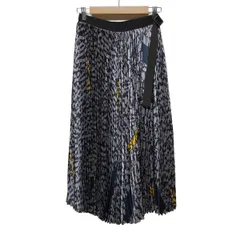 sacai 定番巻きスカート 黒 サイズ１ 美品 超スタイリッシュ 2021 sacai 【値下げ】sacai Cotton Gabardine Mix Skirt ロング