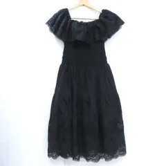 Self-Portrait セルフポートレイト オフショルダー ミディドレス ワンピース SS24-198M-B サイズ:UK8 ※中古のサムネイル