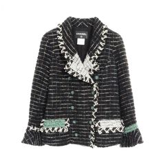 シャネル CHANEL その他コート ココマークボタン ツイード ウール シルク ジャケット レディース Used A