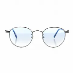 モンクレール MONCLER ストークS コニャックBL フレズノ ロリアンBL メガネ 眼鏡 カラーレンズ ボストン型 アイコンロゴ 48□20 シルバー色 青 ブルー ML5204-H /AN11 ☆AA★のサムネイル
