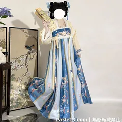 【瑞雪オリジナル漢服】冬用バイニェン服 チーハンルーチュン 厚手ウール生地 優雅で仙気漂うセット 新年用古典風 仙女系レトロ撮影衣装 秋冬用暖かい毛皮刺繍デザイン 礼装風普段使いにも対応