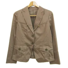 【新品】　タグ付き　自由区　ノーカラージャケット　麻　リネン　リボン　薄手 新品】 タグ付き 自由区 ノーカラージャケット 麻 リネン リボン 薄手