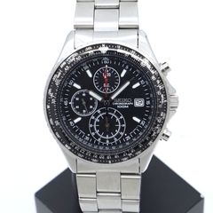 デッドストック セイコー SEIKO 7T92-0CF0 SND253P1 タキメーター 100m防水 クロノ ブラック クォーツ 稼働品 25-M-841