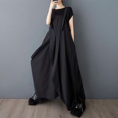 モード系 2点セット 大きいサイズ ロング 個性 ベスト　ジレ　レディース 新品 　カーキ　ワンピース