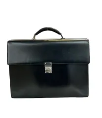 【美品✨】MONTBLANC ビジネスバッグ ダブルガセット レザー 黒 A4 621504_02_51-blackxgreen_04.jpg