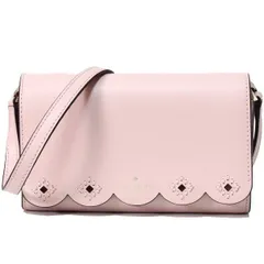 ケイトスペード バッグ katespade スムースレザー マグノリア ストリート アイレット アディソン 2way クラッチ 斜めがけ クロスボディ ウォレット ショルダーバッグ ライトピンク×メタリックブラッシュ WLRU5341