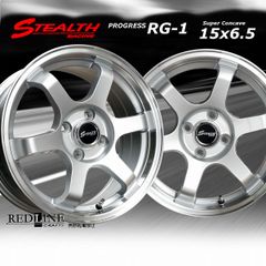 ステルスレーシング RG-1　15x6.5J　幅広リム＆スーパーコンケイブ チューニング軽四他　Hankook 165/55R15 タイヤ付4本セット