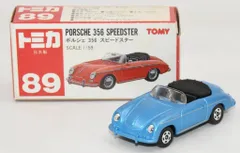 TOMY 赤箱/イケダ特注 トミカ ポルシェ356スピードスター/青メタ/銀ライン 89-2-2