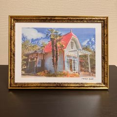 ジブリアート105となりのトトロより「サツキとメイの家」 額装品45c