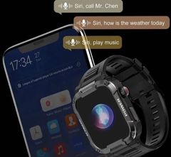 ⭐️人気⭐️最新型 新品 腕時計 スマートウォッチ 黒 ラバー シリコン ベルト Bluetooth 軍用規格 ミリタリーモデル 通話機能付き 防水 着信 健康管理