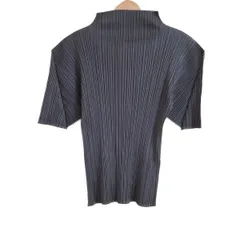 【美品】プリーツプリーズ　半袖　カットソー　ハイネック　サイズ3 PLEATS PLEASE ISSEY MIYAKE(プリーツプリーズイッセイミヤケ