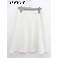 ◇ ESTNATION エストネーション バックジップ 総柄 膝丈 フレア スカート サイズ36 アイボリー レディース  【中古】 【1110220009741】のサムネイル