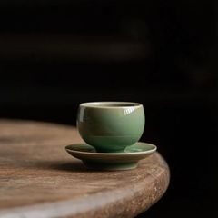 圓満蓋碗 中国茶器 ティーポット 陶器 コースター 中国茶 耐熱 陶器 磁器