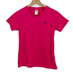 アディダス 半袖Ｔシャツ スポーツウエア トップス レディース Lサイズ ピンク adidas 【中古】