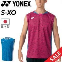 ヨネックス メンズ メンズゲームシャツ（ノースリーブ）YONEX スリーブレス 袖なし バドミントンウェア  スポーツウェア 和柄 トップス テニス ソフトテニス  日本製  メンズウエア/10614
