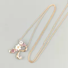 18金 K18 サマンサティアラ 【R】 デザインネックレス レディース 1.47g 40㎝ C593