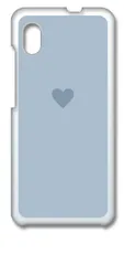 【新品未使用】Galaxy A20 SC-02M SCV46 ギャラクシー クリア ハードケース (ブルー) 小ハート ワンポイント くすみカラー カバー スマホケース cl-sc02m-359