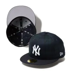 NEW ERA ニューエラ 14346956 59FIFTY Powered by GORO NAKATSUGAWA（min-nano）ニューヨーク・ヤンキース ブラックウォッチ ネイビーバイザー ブラックウォッチ×ネイビー 7　1／8(56.8cm)